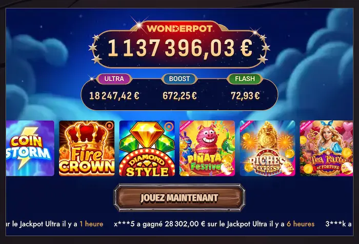 DRAGONIA CASINO Notre Mission jackpots