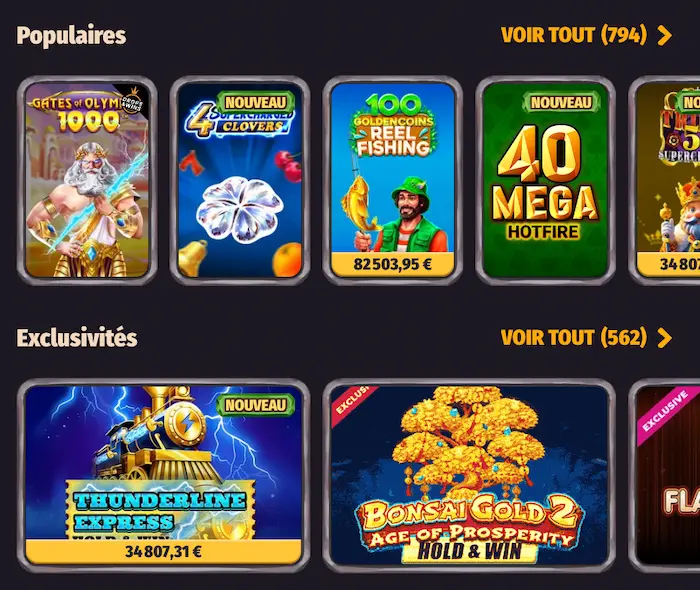 DRAGONIA CASINO Ludothèque games